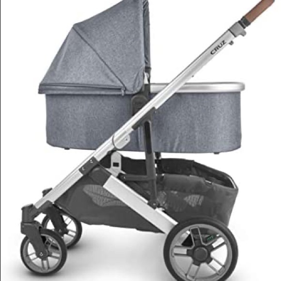 UPPAbabyV2 2021 Bassinet Frame w/ Liner, Gregory (Blue Mélange/Silver) NO CANOPY - Picture 4 of 4